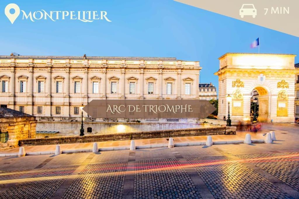 016- T2 Tropisme, Appart 1 Chambre,Clim,Wifi,Parking Montpellier Esterno foto