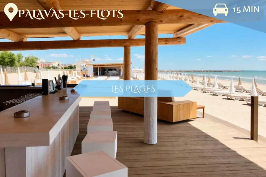 016- T2 Tropisme, Appart 1 Chambre,Clim,Wifi,Parking Montpellier Esterno foto