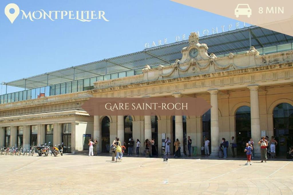 016- T2 Tropisme, Appart 1 Chambre,Clim,Wifi,Parking Montpellier Esterno foto