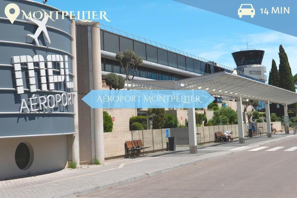 016- T2 Tropisme, Appart 1 Chambre,Clim,Wifi,Parking Montpellier Esterno foto